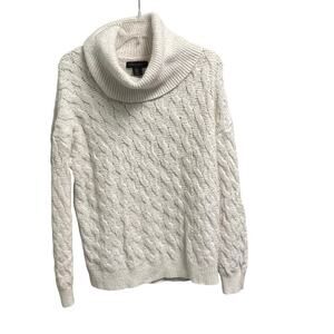 Tahari Cream Cowl Neck Sweater